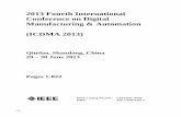 2013 Fourth International Conference on Digital ...toc.proceedings.com/19622webtoc.pdfQindao, Shandong, China 29 – 30 June 2013 IEEE Catalog Number: ISBN: CFP1361L-POD 978-1-4799-0325-2