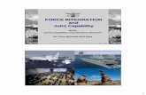 FORCE INTEGRATION and Joint Capability - MilCIS 2017 · PDF fileFORCE INTEGRATION and Joint Capability Head ... ISR (Battlespace ... an Integrated Roadmap Strategic Guidance Supported