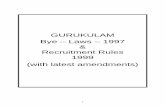 GURUKULAM Bye – Laws – 1997 Recruitment Rules …aptwgurukulam.ap.gov.in/pdf/Byelawsupdated21-1-13.pdf5 ANNEXURE - II BYE-LAWS OF THE ANDHRA PRADESH TRIBAL WELFARE ASHRAM AND RESIDENTIAL