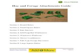 Hay and Forage Attachments Guide - John Deere · PDF fileHay and Forage Attachments Guide . Section 1: Round ... 567, 468, 568, 469 and 569 BE24159 Variable Core Valve 457 ... Region