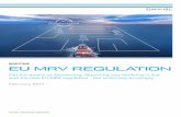 MARITIME EU MRV REGULATION -   · PDF fileEU MRV REGULATION MARITIME SAFER, ... dry cargo in bulk, ... the fleet and all requirements are covered as per the