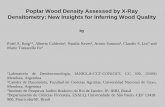 Poplar Wood Density Assessed by X-Ray Densitometry: … of ppts wood...Poplar Wood Density Assessed by X-Ray Densitometry: New Insights for Inferring Wood Quality by Fidel A. Roig