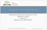 Residential Electrical Inspector (CAE) Kitchen … Electrical Inspector (CAE) Kitchen Layout Lesson 16 Based on the 2014 OESC Updated: January 2017
