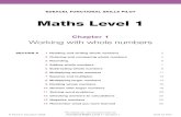 Maths level 1 - MisterMaths - Maths Tutor Londonmistermaths.co.uk/.../2014/11/Maths-Level-1_Chapter... · EdExcEl Functional SkillS pilot Maths level 1 chapter 1 Working with whole