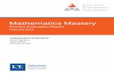 Mathematics Mastery - Education Endowment Foundation · PDF fileEducation Endowment Foundation ... Mathematics Mastery differs ... There was a notable average difference in the initial