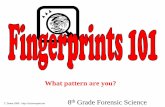 What pattern are you? - Welcome to Mrs. Tomm's Classroom! · PDF fileWhat pattern are you? ... fingerprints follow 3 fundamental principles: ... Activity 1: Make fingerprints for each