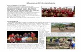 2013 Missions newsletter - MEI · PDF fileIntercessory Team Before and during ... the missions teams in prayer. We prayed consistently for safety, God’s work in their lives, ...