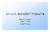 On-Line Application Processinginfolab.stanford.edu/~ullman/fcdb/aut07/slides/olap.pdfOn-Line Application Processing Warehousing Data Cubes Data Mining. 2 Overview Traditional database