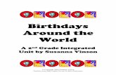 Birthdays Around the WorldWorld - University of Dallasdante.udallas.edu/vinson/portfolio/Printables/Birthday_Unit.pdf · Birthdays Around the WorldWorld ... just studying birthdays
