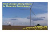 Wind Energy Leasing Presentation - s3.amazonaws.coms3.amazonaws.com/content.newsok.com/documents/Wind Energy Leasing...Wind Energy Leasing Issues for Oklahoma Landowners Photo source: