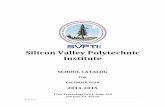 Silicon Valley Polytechnic Institute · PDF file28/08/2015 · Silicon Valley Polytechnic Institute ... Sheet Metal Engineering ... which contain outline of all training programs,