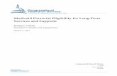 Medicaid Financial Eligibility for Long-Term Services and ... · PDF fileMedicaid Financial Eligibility for Long-Term Services and Supports Congressional Research Service Summary Medicaid