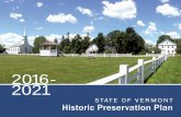 2016- 2021accd.vermont.gov/sites/accdnew/files/documents/HP/2016-2021Plan.pdf · 2016-2021. STATE OF VERMONT. 2. ... The Vermont Advisory Council on Historic Preservation, ... crosscut