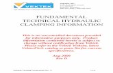FUNDAMENTAL TECHNICAL HYDRAULIC CLAMPING INFORMATION  · PDF fileFUNDAMENTAL TECHNICAL HYDRAULIC CLAMPING INFORMATION ... should be additionally defined as ... our industry are,