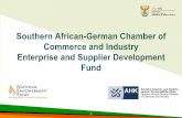 Southern African-German Chamber of Commerce and …suedafrika.ahk.de/fileadmin/ahk_suedafrika/Dokumente/Chamber_Pres… · Commerce and Industry Enterprise and Supplier Development