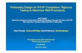 Perforating Design for HTHP Completion: Rigorous · PDF filePerforating Design for HTHP Completion: ... Initial reservoir pressure ~ 11000-12000 psi ~ 14,000 ft TVDSS 350-375 ... 2