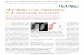 Affordable x-ray microscopy with nanoscale resolution X-Ray...WHOLE CELL TOMOGRAPHY/MOLECULAR BIOLOGY/STRUCTURAL BIOLOGY By James E. Evans, Paul Blackborow, Stephen F. Horne, and Jeff