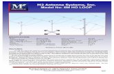 M2 Antenna Systems, Inc. Model No: 6M HO LOOP MANUALS/HO-LOOPS/6MHOLOOPMAN03-W.pdfM2 Antenna Systems, Inc. Model No: 6M HO LOOP FEATURES: Our 6M HO Loop is the result of a continued