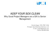 KEEP YOUR SOX CLEAN - PMINJ Home YOUR SOX CLEAN Why Good Project Managers are a Gift to Senior Management . What is SOX 404? ... Department resource calendar …