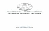 Deluxe Model Replacement Part Manual - International · PDF filereplacement parts are for the Deluxe models of ISC. ... 40 502 Handle Bar ... 184-BR Foam Injected Molded Seat Bottom