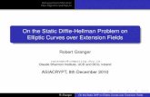 On the Static Diffie-Hellman Problem on Elliptic Curves ... · PDF fileOn the Static Difﬁe-Hellman Problem on Elliptic Curves over ... An oracle-assisted ... R. Granger On the Static