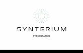 Synterium Project Presentation in Pdf · PDF fileThe participation in the project gives a unique opportunity to create its own high-technology business in ... Synterium Project Presentation