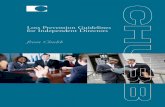Loss Prevention Guidelines for Independent Directors for independent directors ... use of and reliance upon qualified legal counsel can be ... Monitoring Management Activities ...