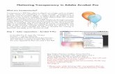 Flattening Transparency in Adobe Acrobat Pro - · PDF fileFlattening Transparency in Adobe Acrobat Pro ... object or to create a tint of a certain color. ... This setting attempts