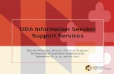 DDA Information Session Support Services - Maryland CP Information...DDA Information Session Support Services ... Slide #16 Self-Directed Models 1. ... workshops and conferences that