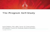 The Program Self-Study - APPD evaluation and the self-study • Describe how program how program aims, and a review of program context can serve as springboard for program improvement.