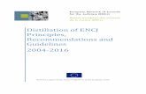 Distillation of ENCJ Principles, Recommendations … Distillation of ENCJ Guidelines, recommendations and principles 2012-2013: updated 2015-2016. 3 1. Introduction to the Final Report