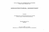 Syllabus for the trade of Architectural Draughtsmanship ... · PDF fileSyllabus for Engineering drawing ... Syllabus for the trade of Architectural Assistant under CTS ... quadrilaterals,