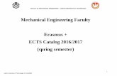 Mechanical Engineering Faculty Erasmus + ECTS Catalog …bwm.pollub.pl/pic/4599.pdf · Mechanical Engineering Faculty Erasmus + ECTS Catalog ... Industrial Safety training, ... Boca