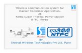 NTPC Korba stacker Installation.ppt - Sheetal Wireless Communication at...Microsoft PowerPoint - NTPC Korba_stacker Installation.ppt [Compatibility Mode] Author Sukinavas Created Date