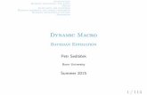 Bayesian Estimation - · PDF fileIntroduction Bayesian estimation: the basics Priors Evaluating the posterior Bayesian inference and model comparison Bayesian estimation in Dynare
