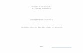 Constitution of the Republic of Angola - · PDF fileNoting that the Constitution of the Republic of Angola is linked to, ... The territory of the Republic of Angola ... The requirements