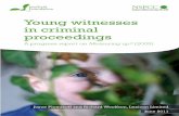 Young witnesses in criminal proceedings - Nuffield … Young witnesses in criminal proceedings: A progress report on Measuring up? Young witnesses: the story so far Numbers of young