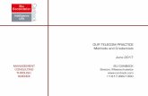 OUR TELECOM PRACTICE Methods and … TELECOM PRACTICE Methods and Credentials June 2017. 2 ... • Uses pooled time series cross-sectional analysis for the ... NTT DoCoMo (Japan) O2
