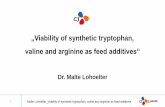 „Viability of synthetic tryptophan, - AFMA Forumafmaforum.co.za/wp-content/uploads/2016/03/Malte-Lohoelter.pdf · Malte Lohoelter_Viability of synthetic tryptophan, ... 89% of population