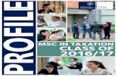 MSc in Taxation 2016-17 profile book - Faculty of Law |... Oxford MSc in Taxation is a new two-year part-time postgraduate degree offered by the Oxford University Faculty of Law, and