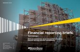 Financial reporting briefs: Technology · PDF fileamounts that reflect the consideration an entity expects to receive in exchange for goods or ... customer related to the transfer
