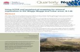 Using ASTER and geophysical mapping for mineral ... · PDF fileASTER Multispectral Satellite Sensor 2 ... the Jervois Block arid environment of central Northern Territory. Further