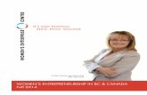 WOMEN’S ENTREPRENEURSHIP IN BC & CANADA Fall …weoc.ca/.../Womens-Entrepreneurship-in-BC...final.pdf · WOMEN’S ENTREPRENEURSHIP IN BC & CANADA Fall 2014 ... their own business