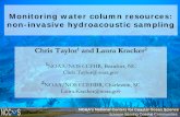 Monitoring water column resources: non-invasive ... · PDF fileMonitoring water column resources: non-invasive hydroacoustic sampling ... NOAA’s National Centers for Coastal Ocean