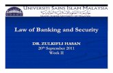Law of Banking and Security - WordPress.com development of banking and financial institutions in Malaysia. ... BNM The idea had been ... SRR: S 36 BAFIA (d) to ...