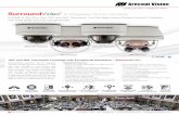SurroundVideo IP Megapixel Dome Cameras - Arecont PoE and Auxiliary Power: 12–48V DC/24V AC • Easily Adjustable 2-Axis Camera Gimbal with 360 Pan and 90 Tilt • +/- 5 Electrical