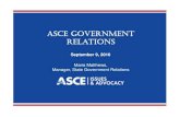 ASCE GOVERNMENT RELATIONS - azsce.orgazsce.org/downloads/ASCE Government Relations.pdf · ASCE GOVERNMENT RELATIONS September 9, 2016 Maria Matthews, Manager, State Government Relations