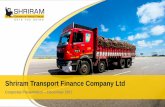Shriram Transport Finance Company Ltd - stfc.co.instfc.co.in/pdf/investor-presentation/Shriram-Transport... · Company Snapshot Leading player in organized high yield pre-owned CV