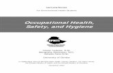 For Environmental Health Students - Carter · PDF file · 2017-04-14For Environmental Health Students Occupational Health, Safety, and Hygiene ... Personal Protective equipment 58