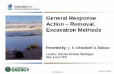 General Response Action – Removal, Excavation … Response Action - Removal, Excavation Methods • Three primary methods for deep excavations: 1. Open excavation using sloping or